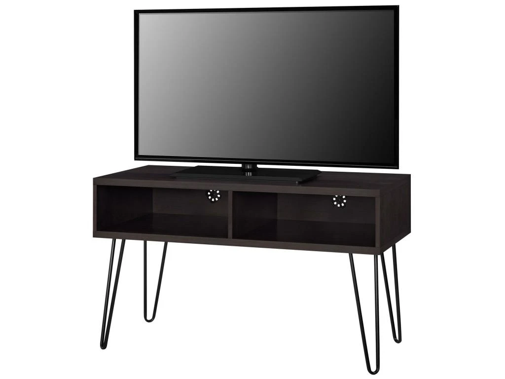 Meuble TV En Panneaux De Particules Stratifiés Marron – Image 2