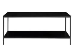 Vita - Meuble TV En Bois Et Métal L100cm - Couleur - Noir