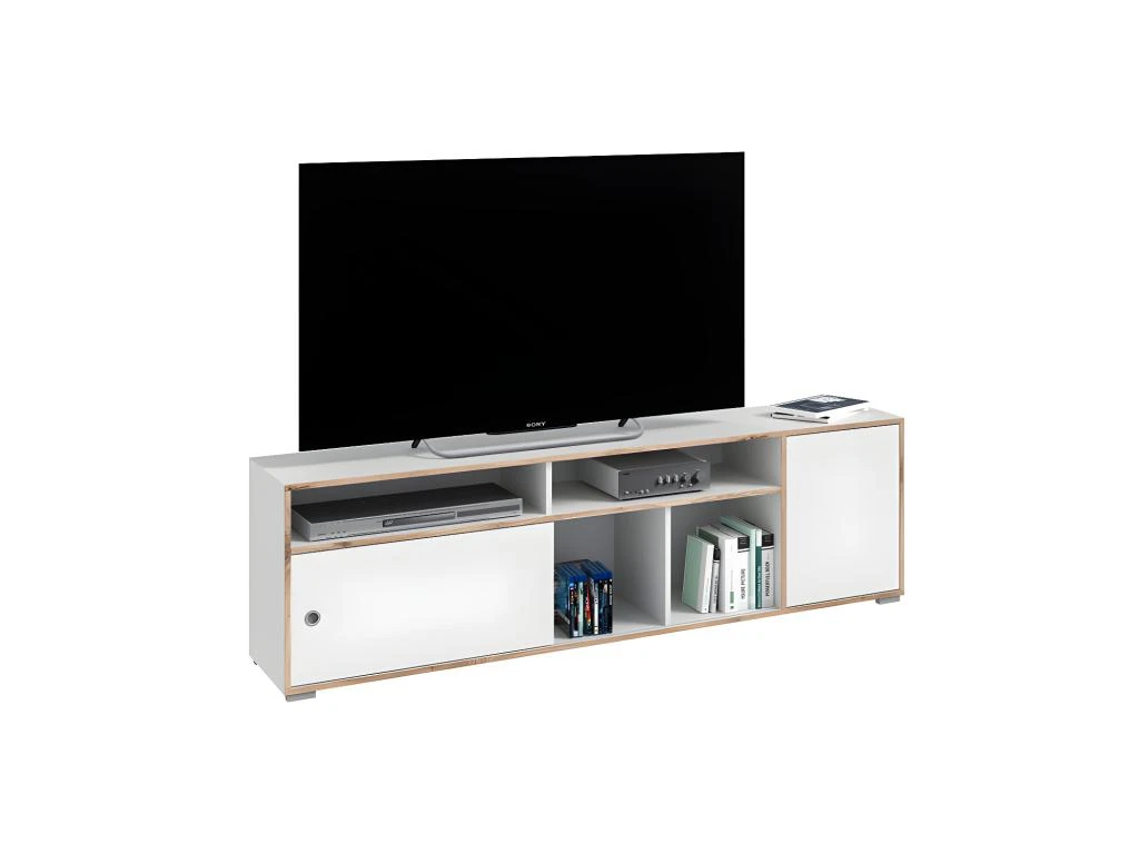 Jesper Table TV 2 Portes Blanche.