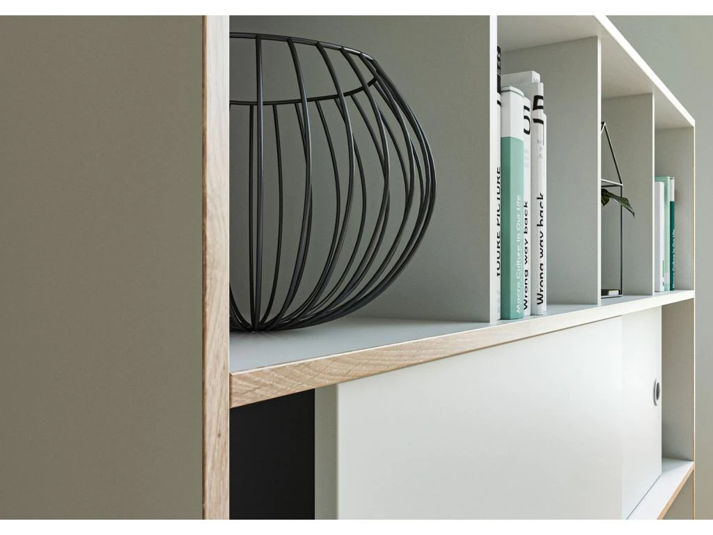 Jesper Table TV 2 Portes Blanche. – Image 7