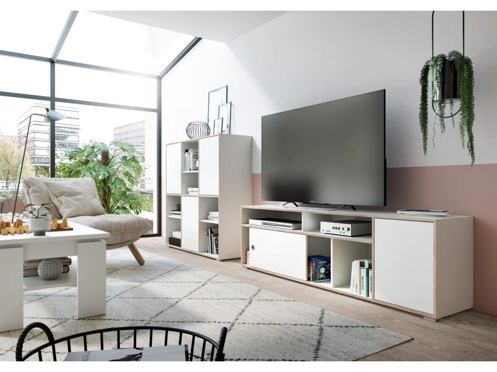 Jesper Table TV 2 Portes Blanche. – Image 10