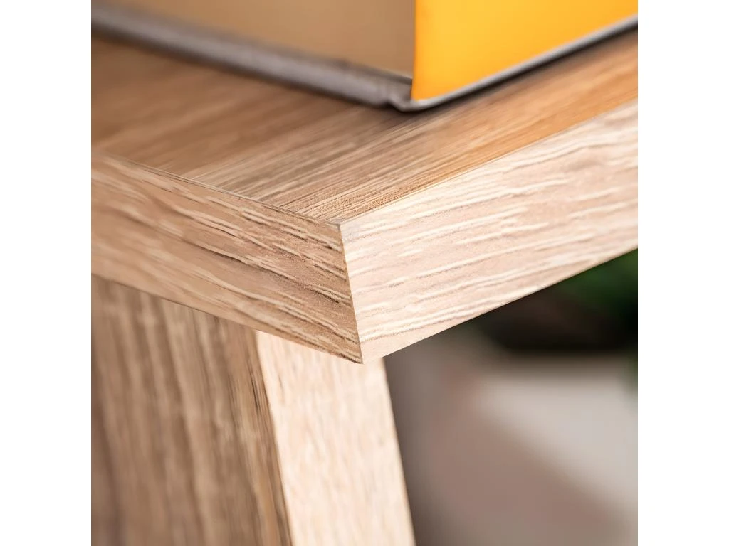 Meuble Télé Buffet TV Télévision Design Pratique Avec Lumières LED Chêne Sonoma Marron 2502054 – Image 4