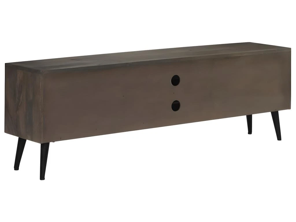 Meuble Télé Buffet Tv Télévision Design Pratique Bois Massif De Manguier 140 Cm 2502014 – Image 5