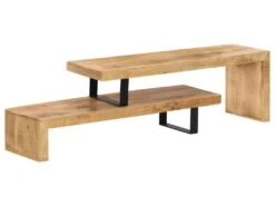 Meuble Télé Buffet Tv Télévision Design Pratique Bois De Manguier Massif 2502132