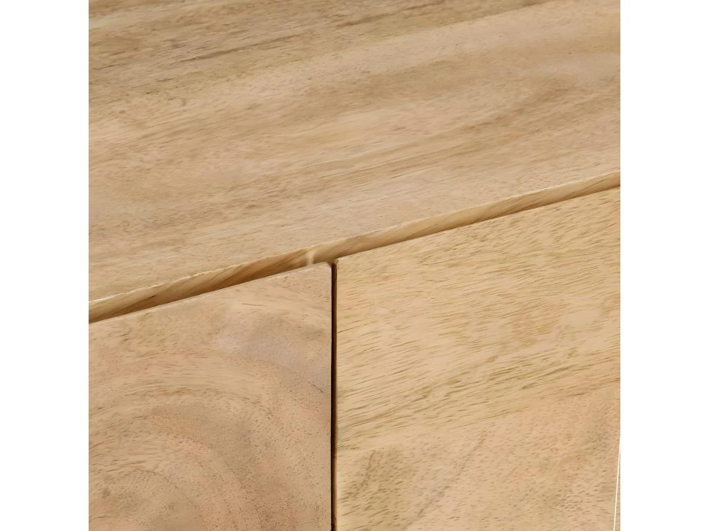 Meuble Télé Buffet Tv Télévision Design Pratique 145 Cm Bois Massif De Manguier 2502075 – Image 2