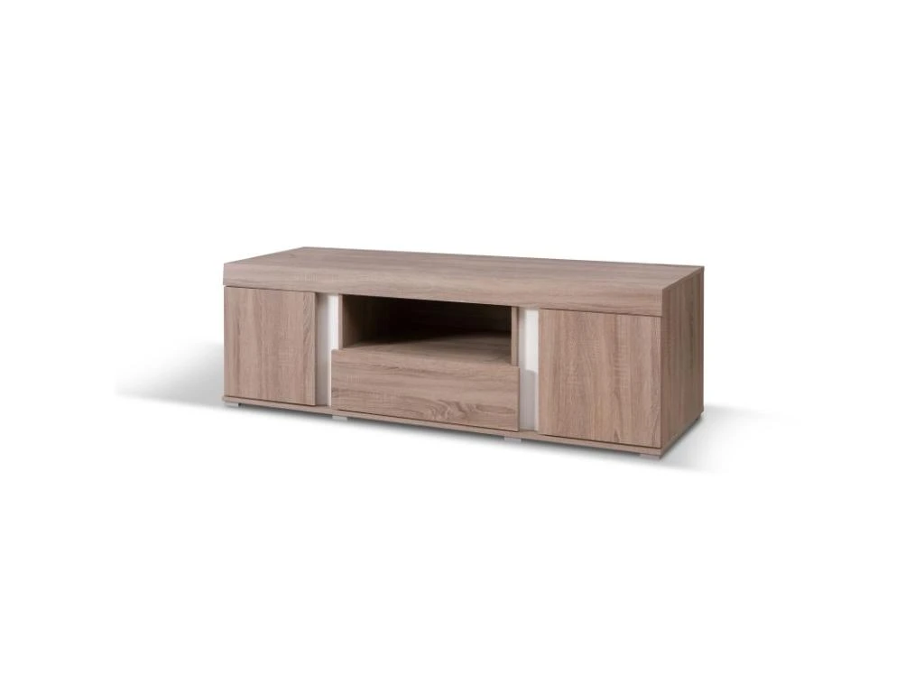 Ensemble AVIGNON Pour Salon. Meuble TV + Vitrine Petit Modèle (avec LED). – Image 4