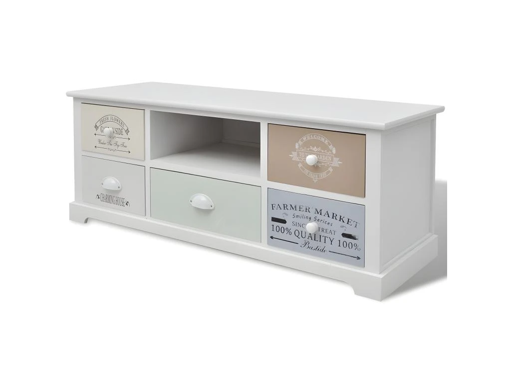 Meuble Télé Buffet Tv Télévision Design Pratique En Style Français Bois 2502188