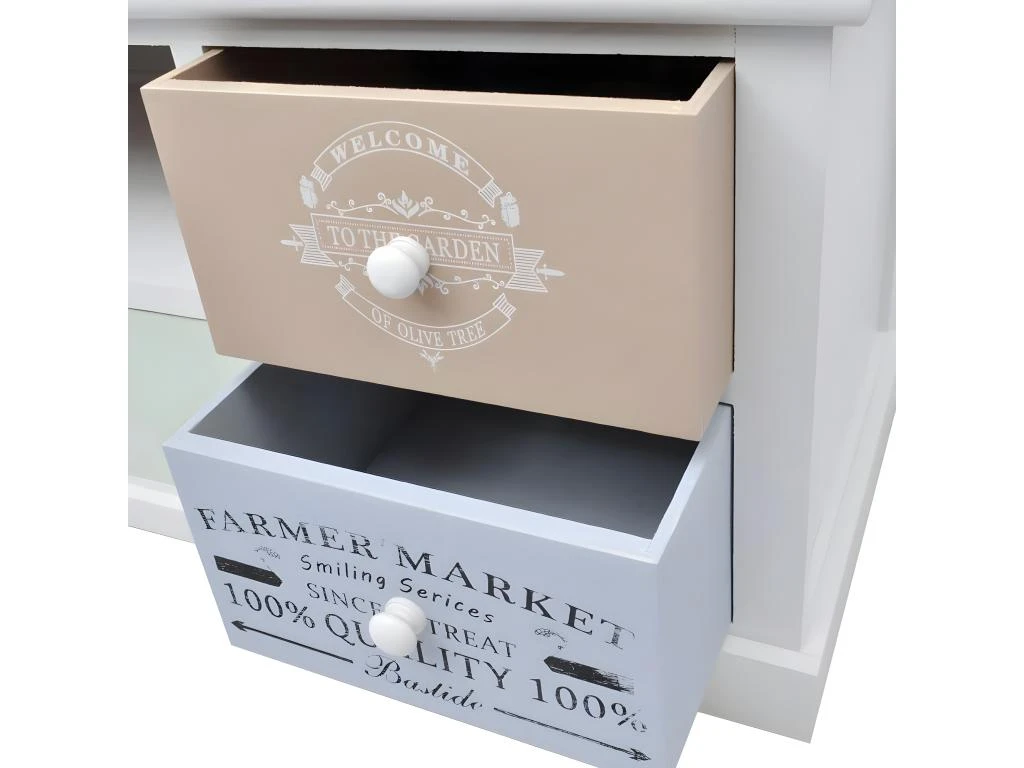 Meuble Télé Buffet Tv Télévision Design Pratique En Style Français Bois 2502188 – Image 4