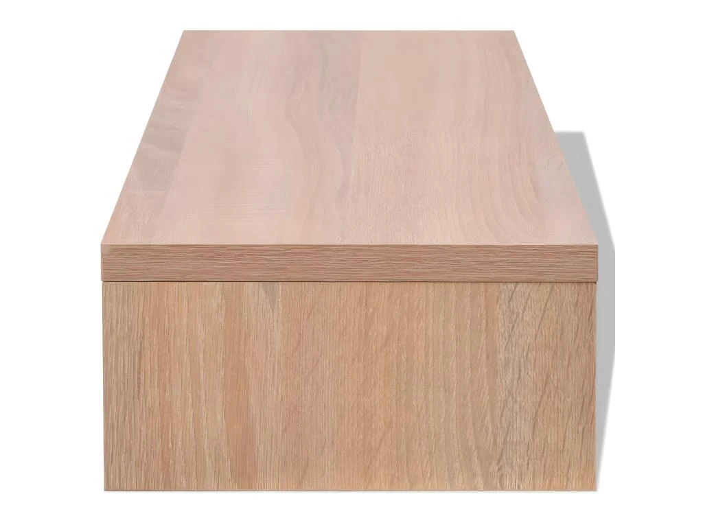 Meuble Télé Buffet Tv Télévision Design Pratique Support De Moniteur Aggloméré 60 Cm Beige 2502235 – Image 3