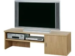 Meuble TV 150 Cm 65 Pouces Maxi 1 Porte - Coloris: Chêne Naturel