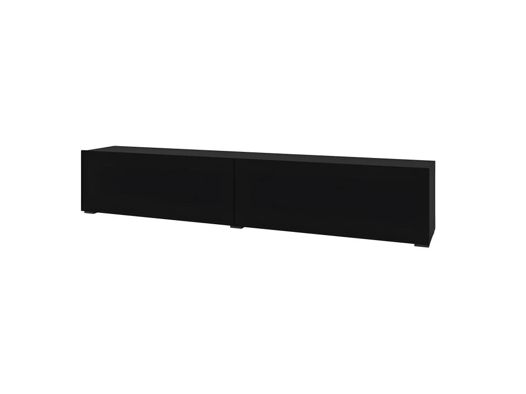 Meuble TV 180cm Collection EVA. Couleur Noir Et Chêne. – Image 2