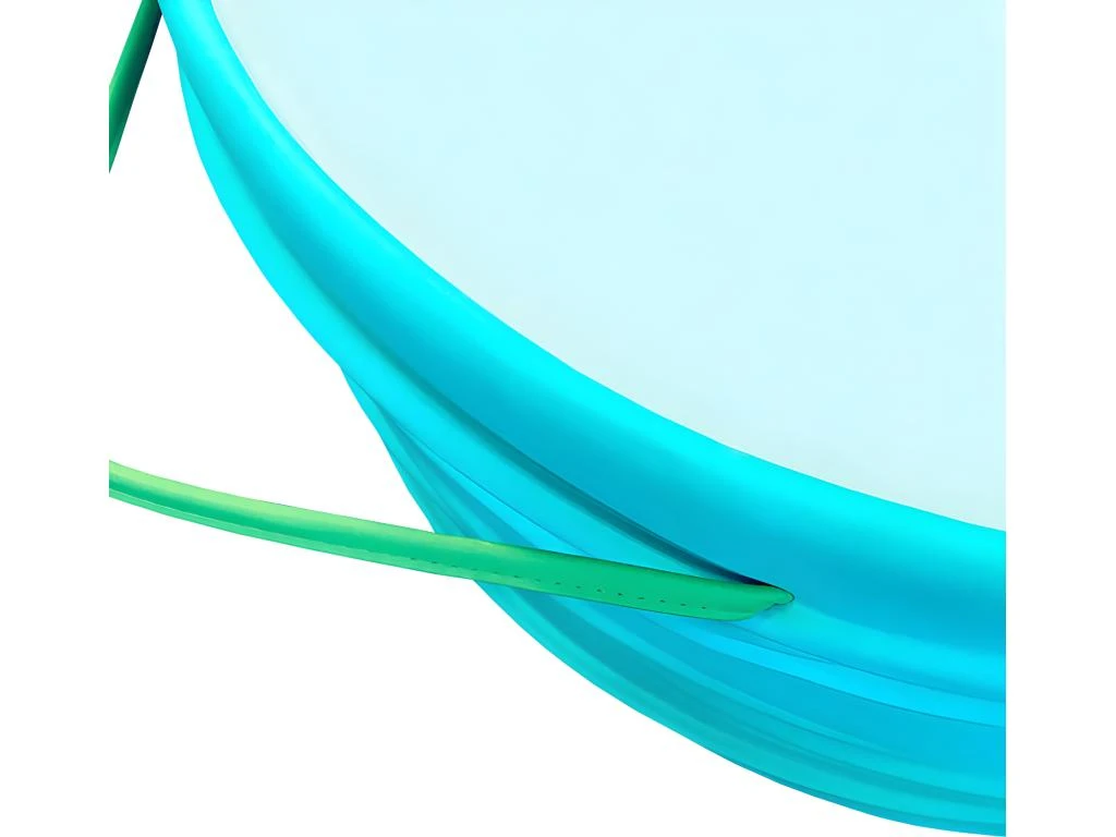 Table Basse Ronde Turquoise Et Vert D 80 Cm - NADI – Image 3