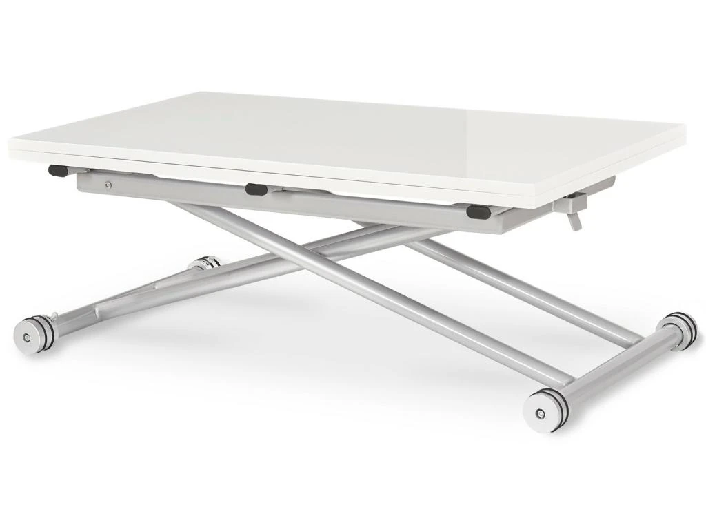 Table Basse Relevable Philadelphia Blanc Laqué