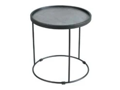 Bout De Canapé Anthracite Mat Taille M - JANIE