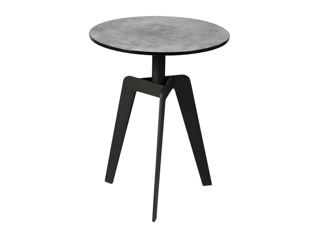 Guéridon Acier/Céramique Gris - YPPA