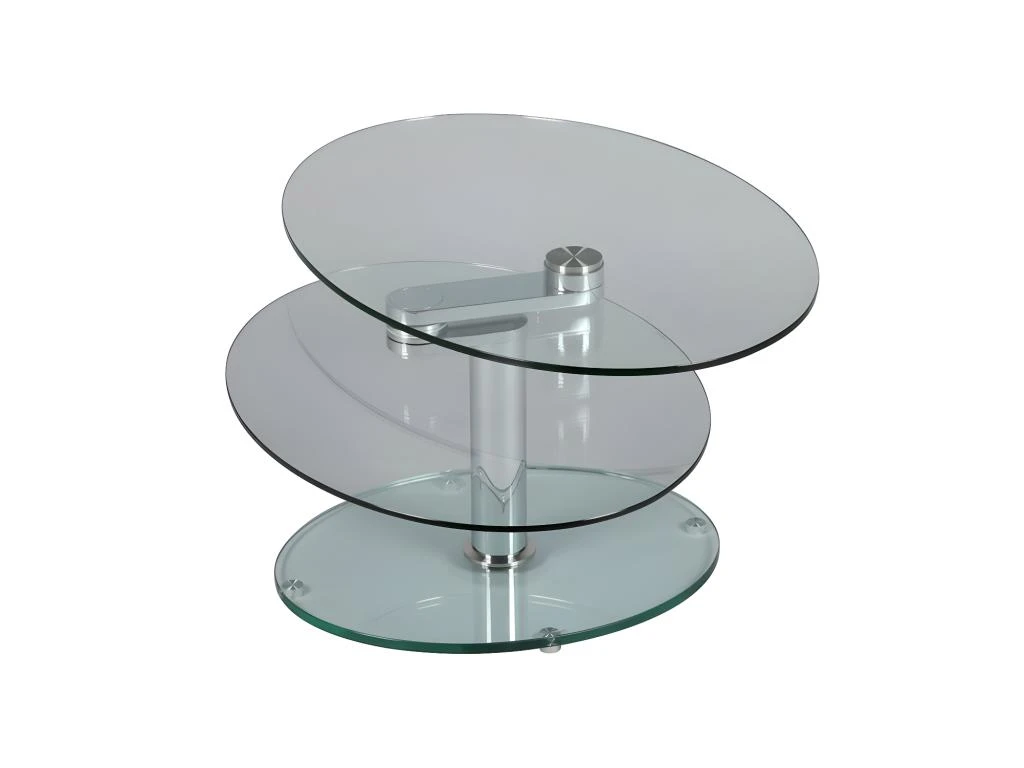 Table Basse Articulée Acier/Verre - GLASS N°1 – Image 3