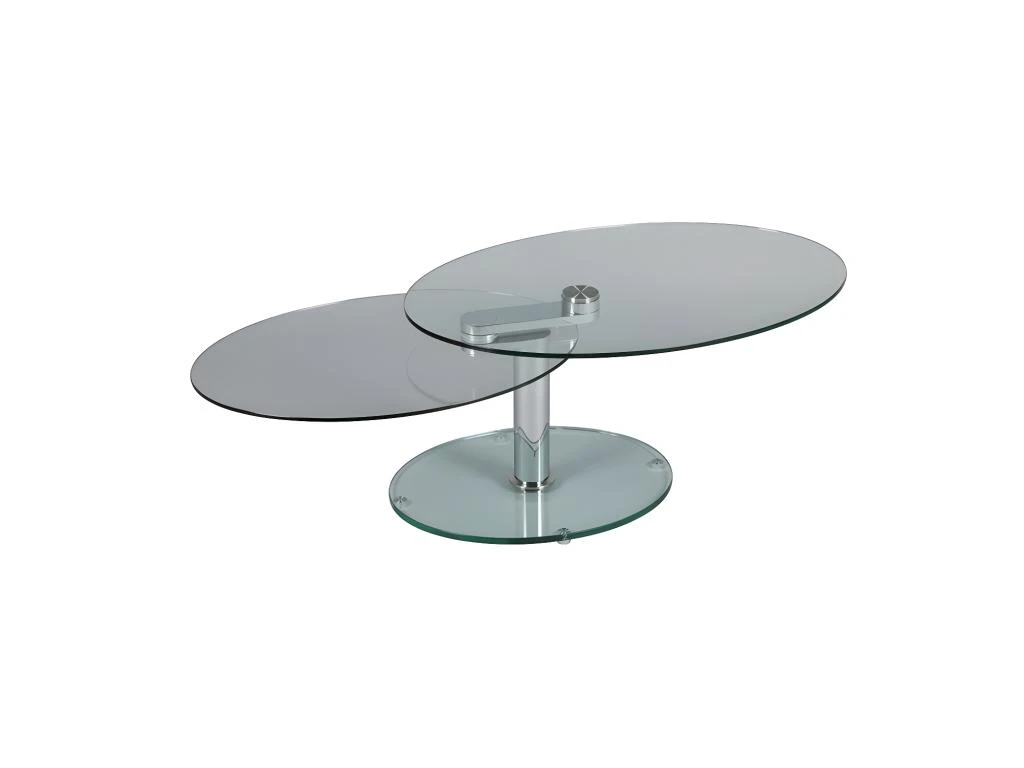 Table Basse Articulée Acier/Verre - GLASS N°1 – Image 4