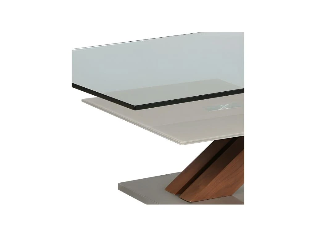 Table Basse En Verre Et Bois - RAY – Image 3