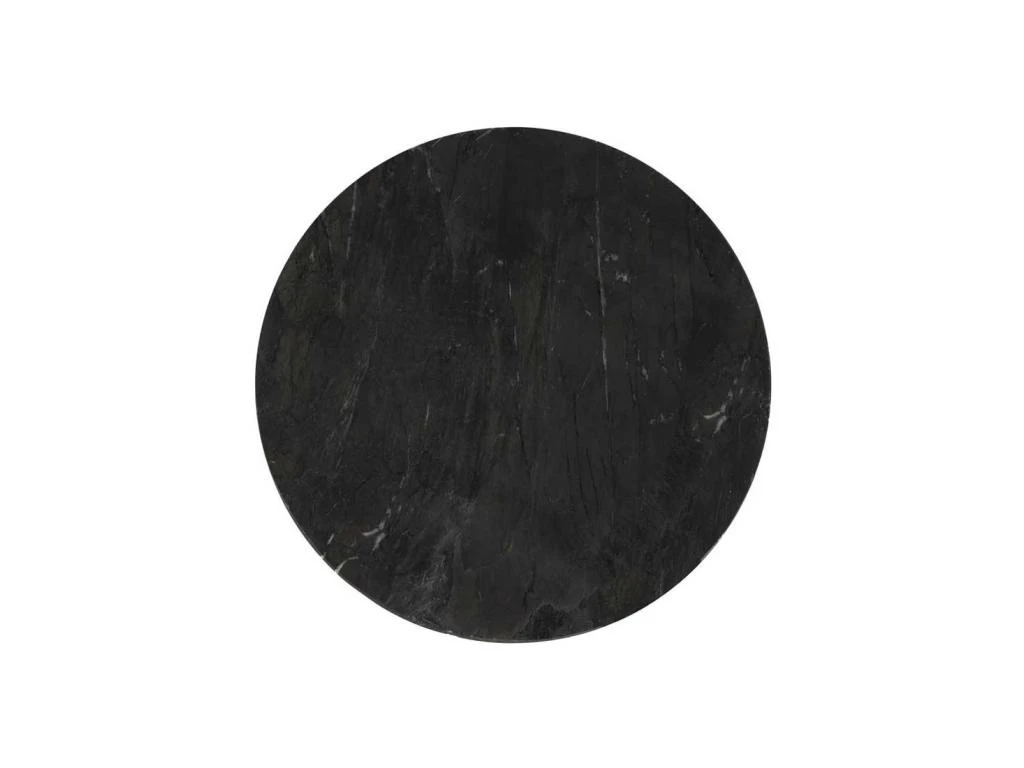 Table Basse Ronde Marbre Noir/Blanc Taille M - JAMINA – Image 5