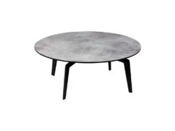 Table Basse Ronde Acier/Céramique Gris - YPPA
