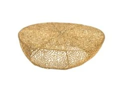 Table Basse Ronde En Aluminium Or - SCINTILL N°3