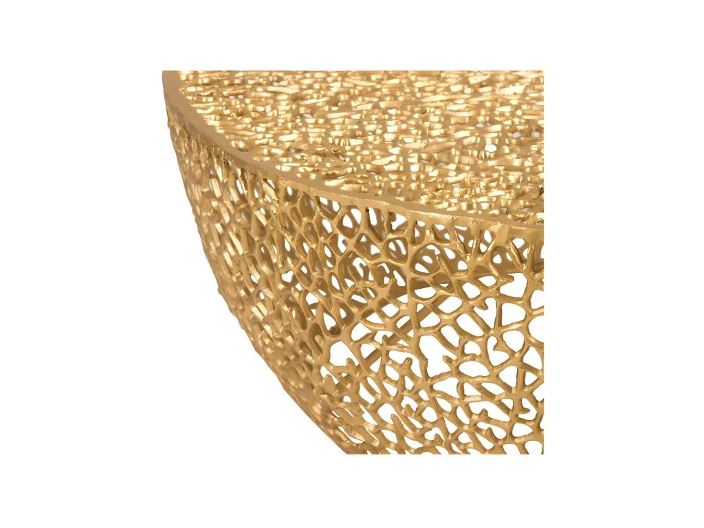 Table Basse Ronde En Aluminium Or - SCINTILL N°3 – Image 3