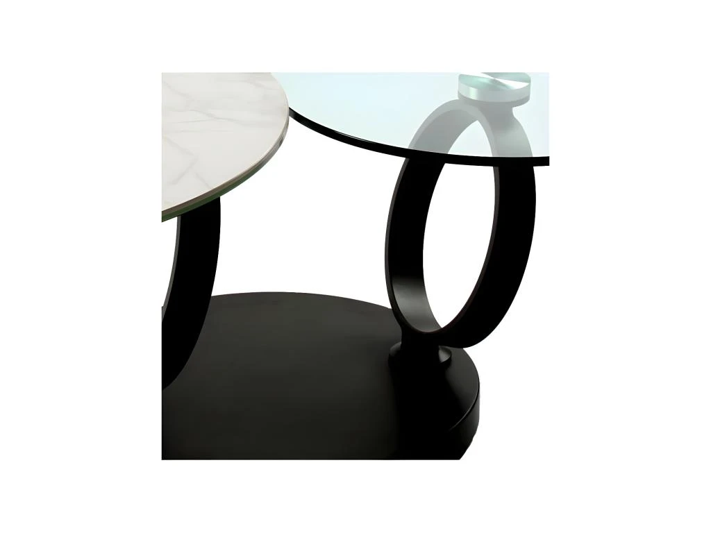 Table Basse Articulée Métal/Verre/Céramique - VERRO – Image 4