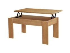 Table Basse Pliante 51/63X105X55Cm Merisier - Venprodin