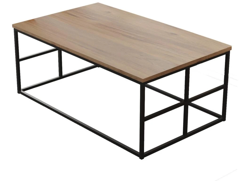 Table D’appoint Tajo Design Panneau De Particules Plaqué Mélaminé En Couleur Atlantic Pino. 100x40x60cm