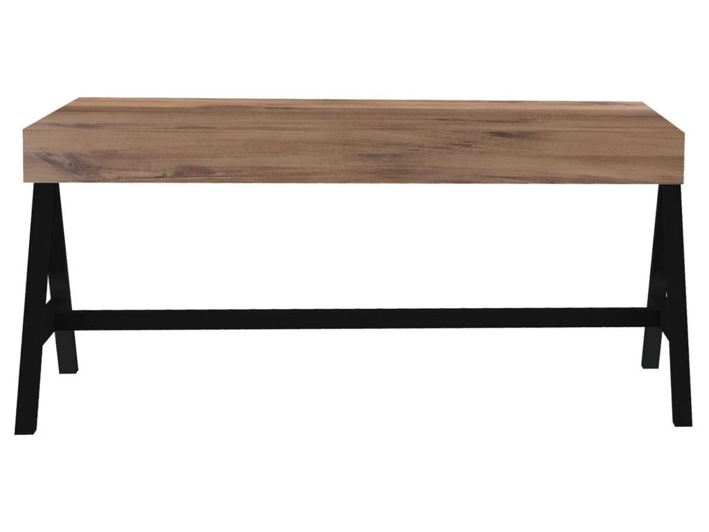 Table D’appoint Tajo Design Panneau De Particules Plaqué Mélaminé En Couleur Atlantic Noir. 105x48x53cm – Image 2