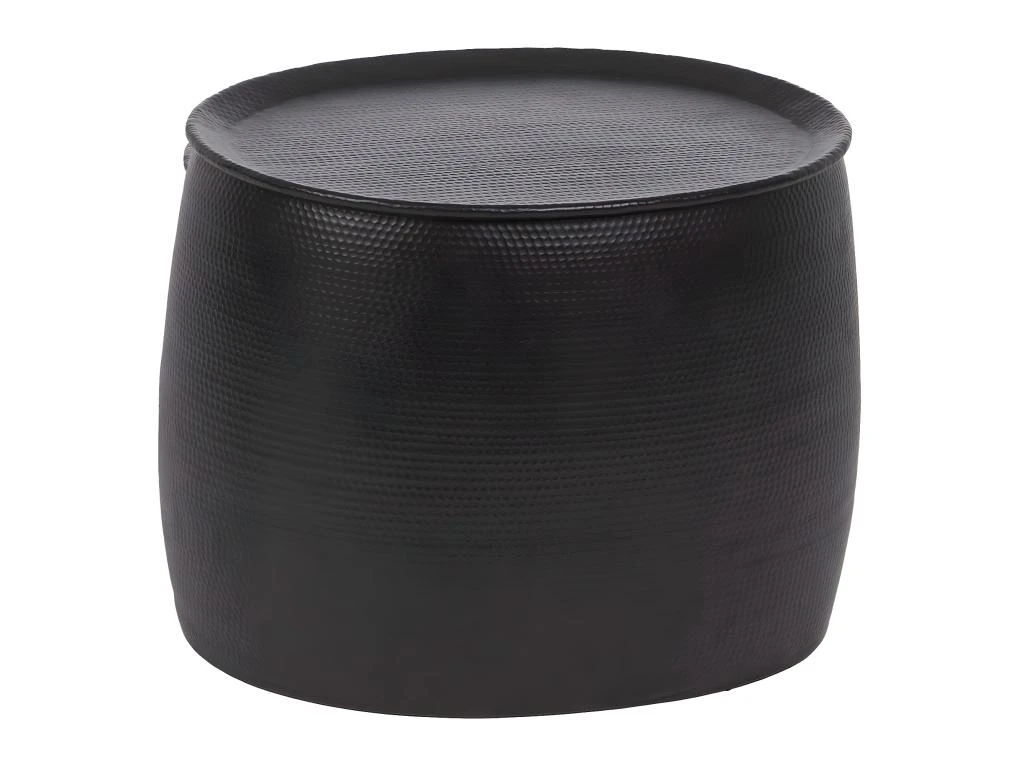 RIDIRI - Lot De 3 Tables Basses Ovales Métal Noir Texturé – Image 4