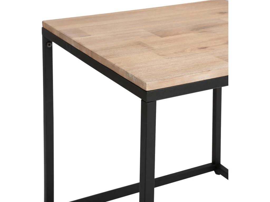 Set De 3 Tables Basses D'appoint En Métal, Dimensions: 50x50x50 Cm – Image 2