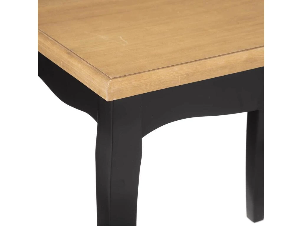 Set De 2 Tables Basses D'appoint Coloris Noir Dimensions L. 60 X P. 38 X H. 22,5" – Image 5