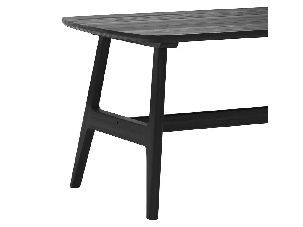 Table Basse Suly En Bois Noir 120 Cm – Image 3