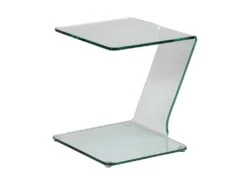 Bout De Canapé Verre Courbé - CLEAN