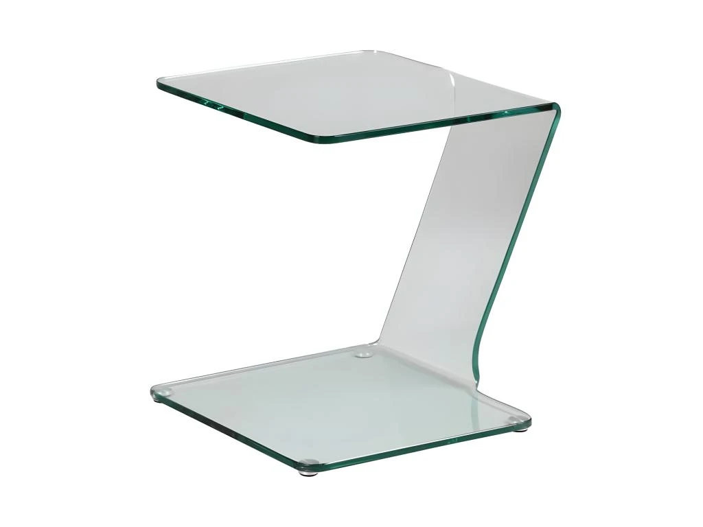 Bout De Canapé Verre Courbé - CLEAN