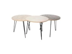 Table Gigogne Pieds Fils (Lot De 3)