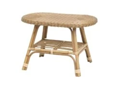 Table Basse Ovale Rotin Naturel