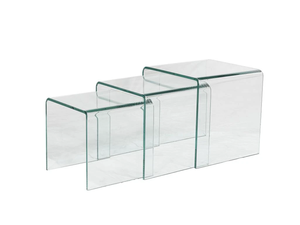Tables Basses Gigognes MINKA - Verre Courbé – Image 6
