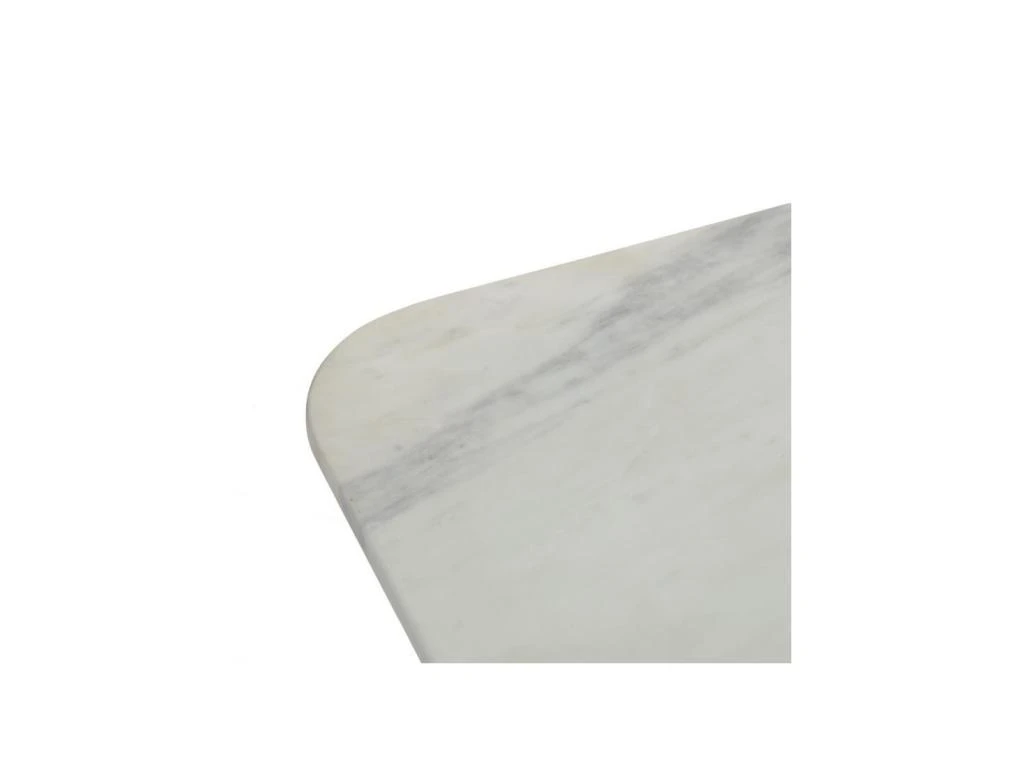 Table D'appoint Marbre Blanc/Métal Noir - PINOT – Image 4