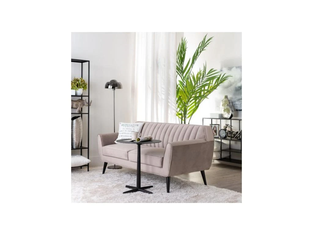 Table D'appoint Ronde Noir Métal Taille M - ZOTA – Image 2