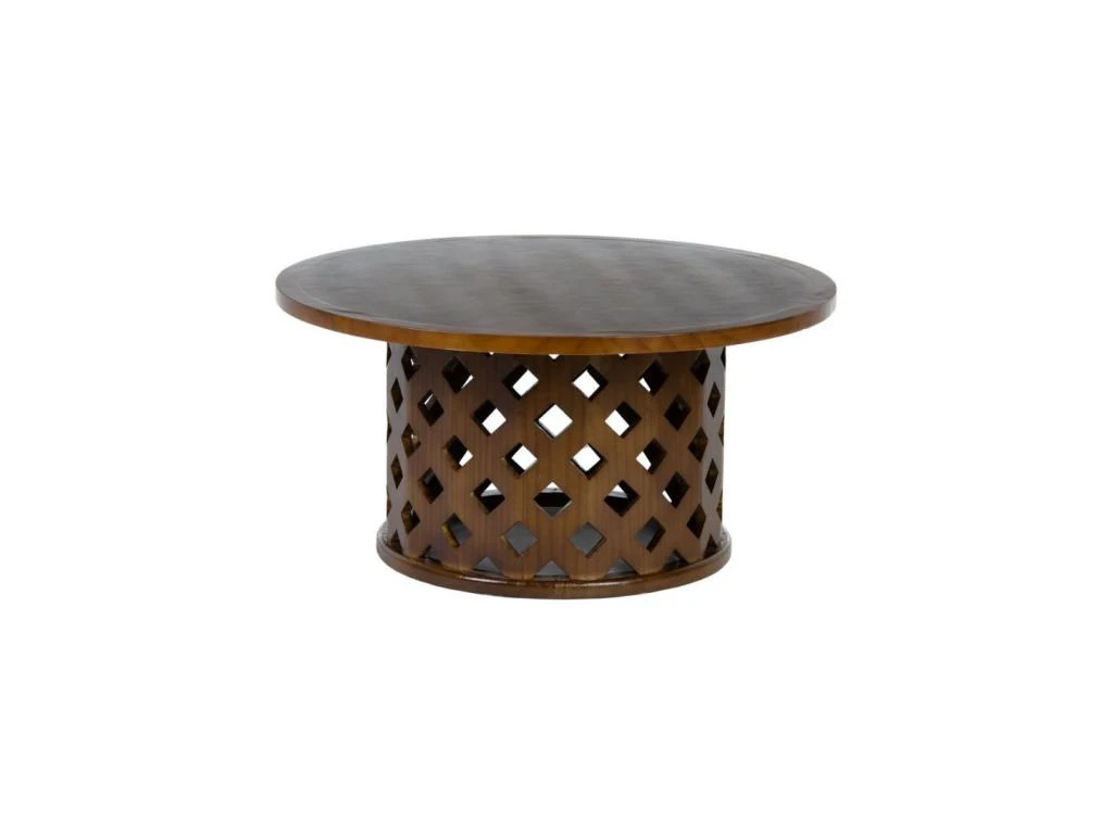 Table Basse Ronde Bois/Marron- TIMY