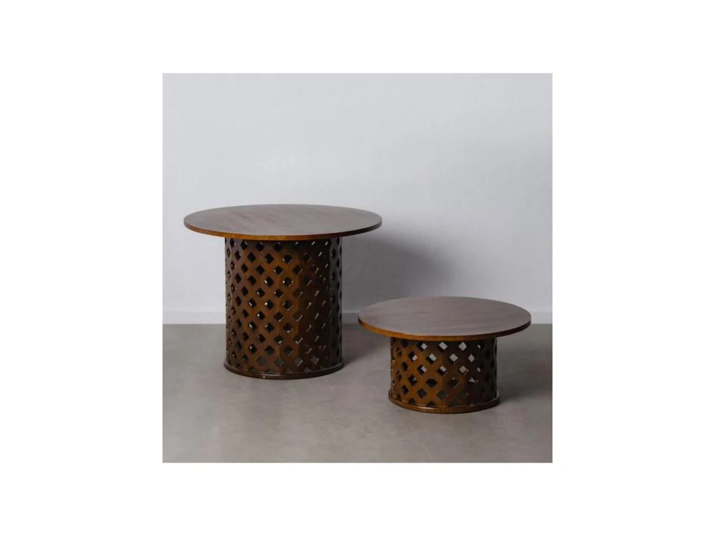 Table Basse Ronde Bois/Marron- TIMY – Image 3