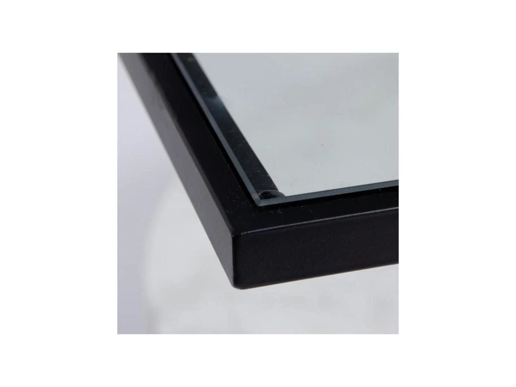 Table Basse Carrée Marbre/Verre/Blanc - DONNA – Image 4