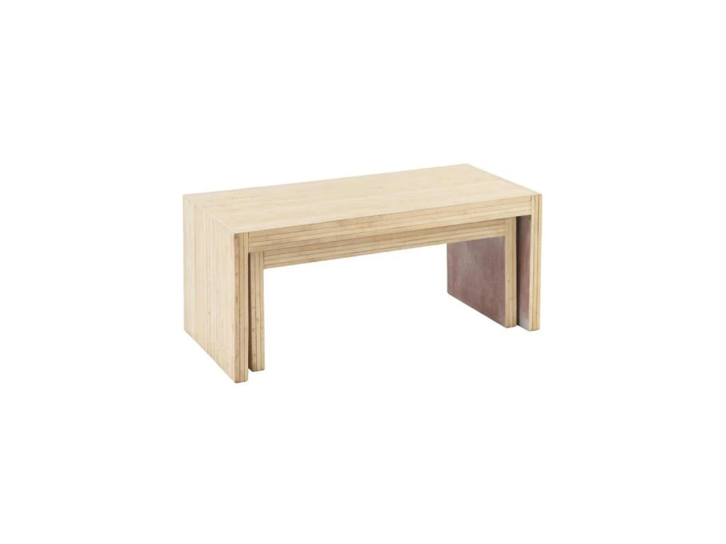 Tables Basses Gigognes Bois Naturel - APISTOU