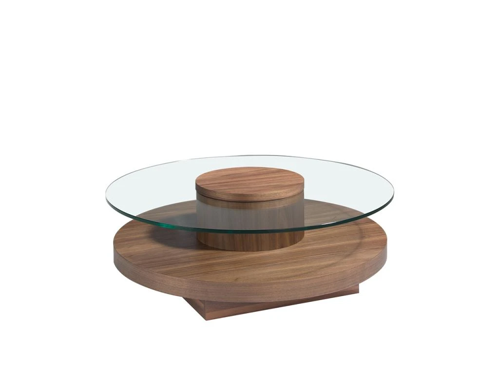 Table Basse En Verre De Noyer 2052 ANGEL CERDA