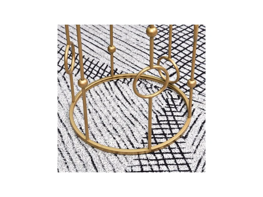 Lot De 2 Tables Gigognes GATSBY Dorées – Image 9