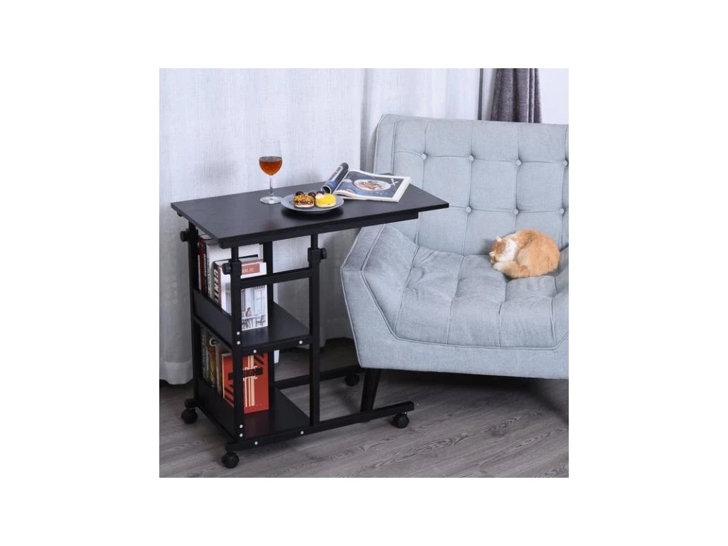 Table De Lit Réglable NANNY Noire – Image 2