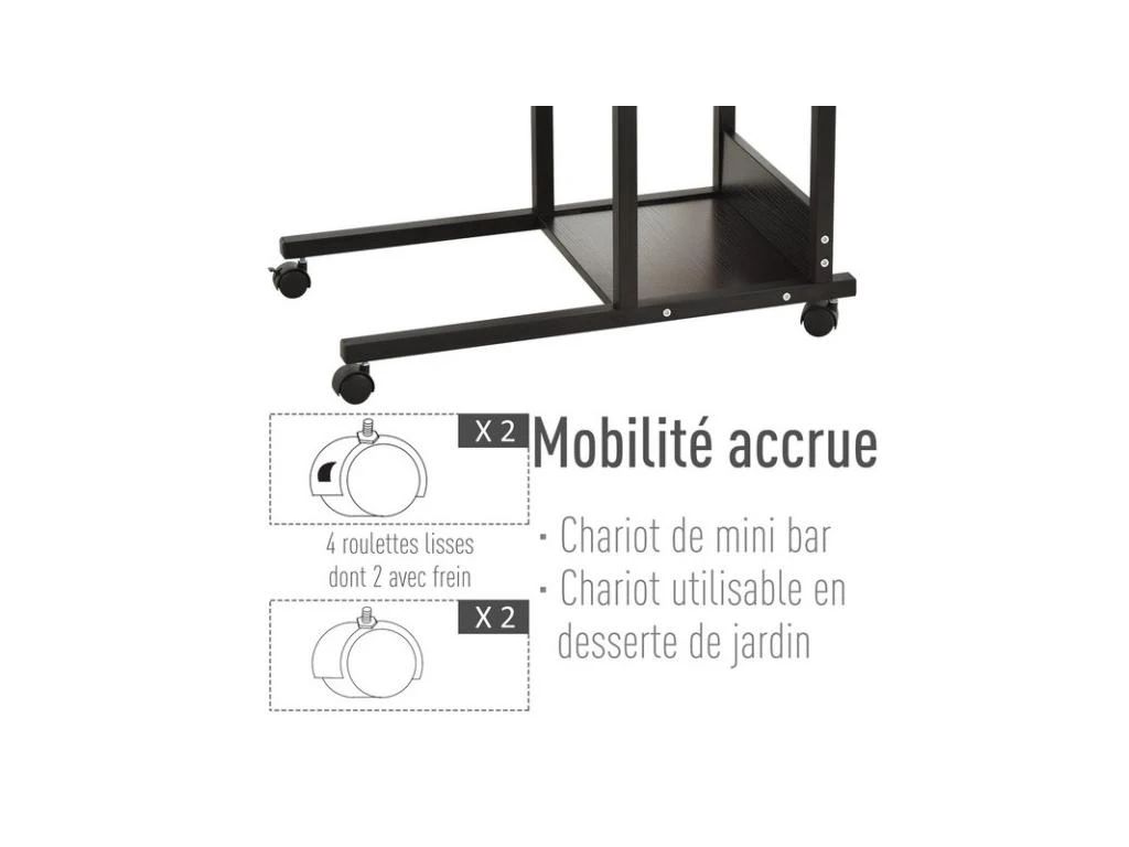 Table De Lit Réglable NANNY Noire – Image 8