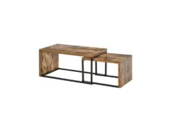 2 Tables Basses CLAY Aspect Bois